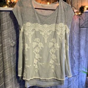 Rewind lace 2 in one shirt